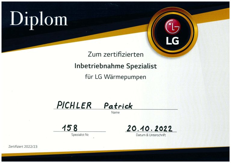 Patrick Pichler LG Schulung